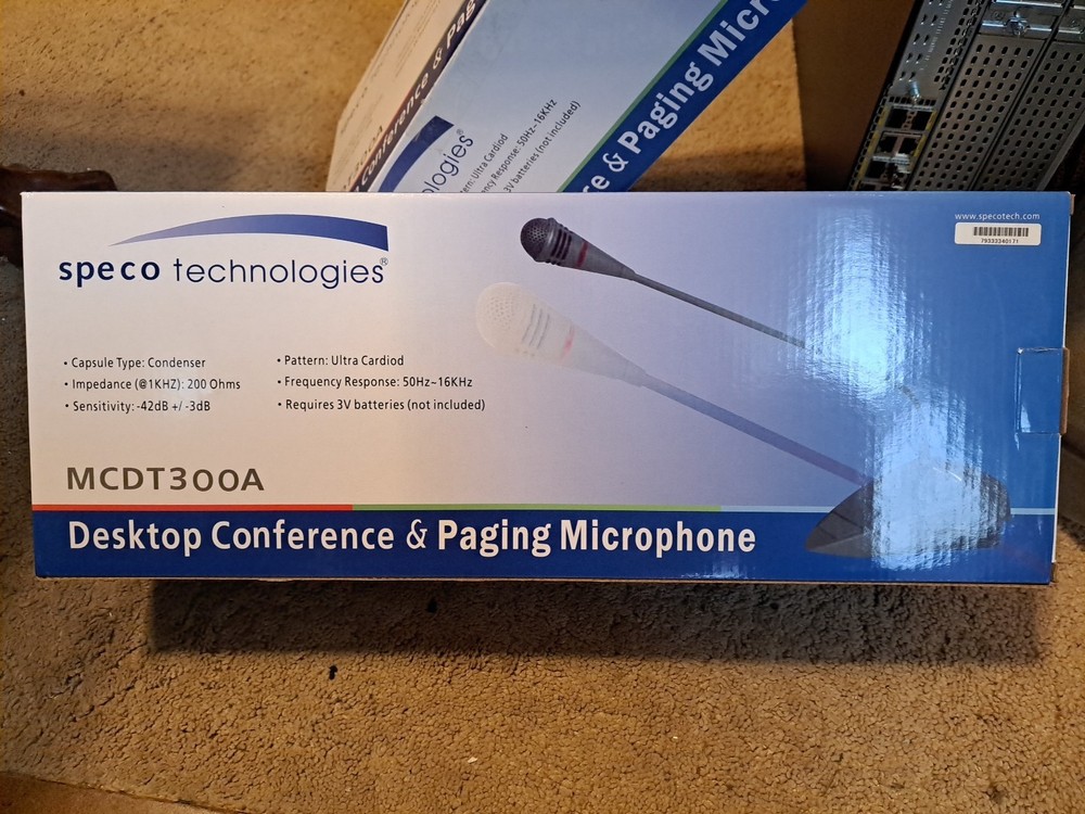 Speco Technologies Paging Microphone,Condenser MCDT300A Speco Technologies