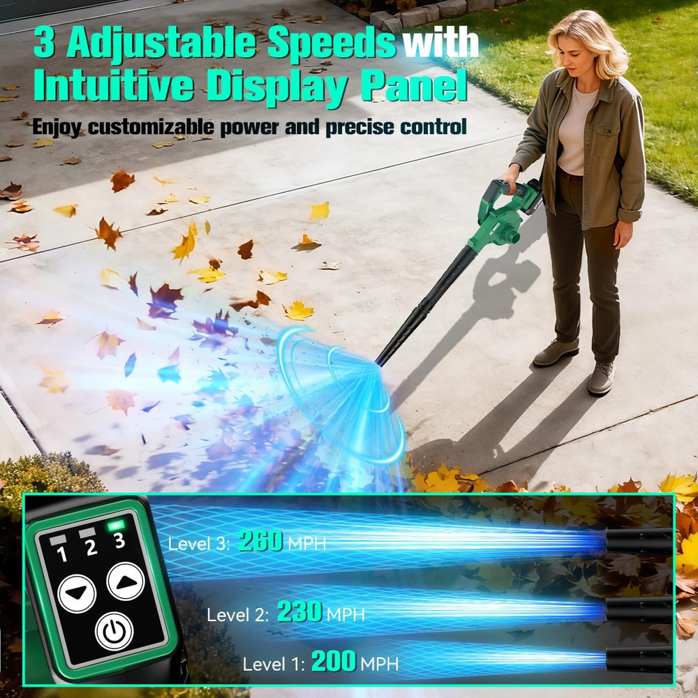 Weed Wacker Leaf Blower Combo Electric Cordless String Trimmer w/Battery