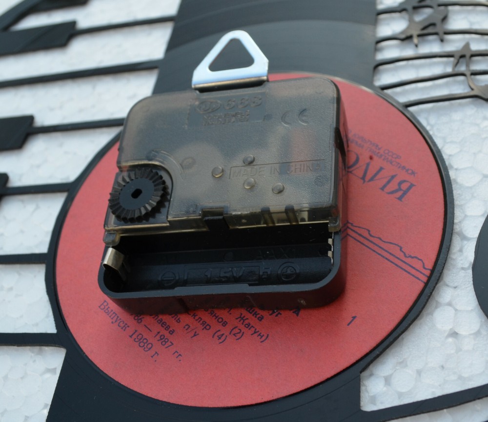 Spider Web Vinyl Record Wall Clock Decor Handmade 2461