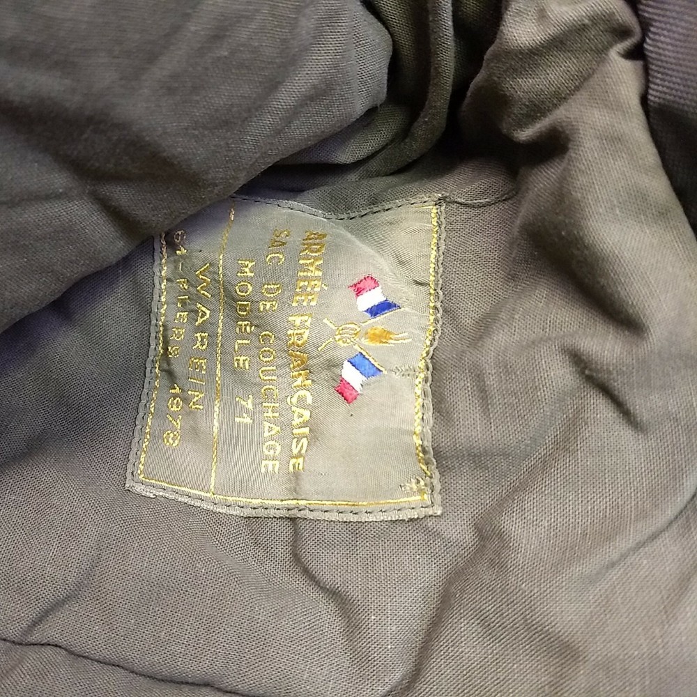 French Army SAC DE COUCHAGE (sleeping bag) Model 71
