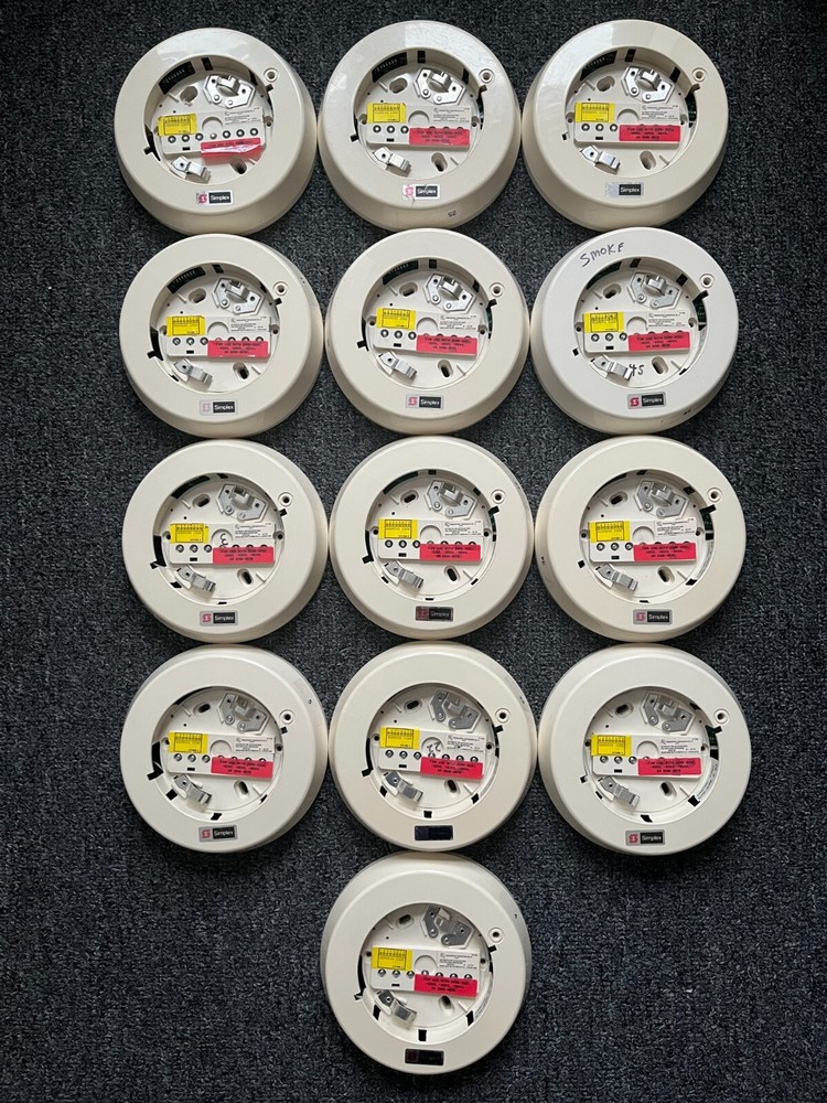 (1x) Simplex 2098-9652 Addressable Smoke Detector Base MAPNET II USED TESTED