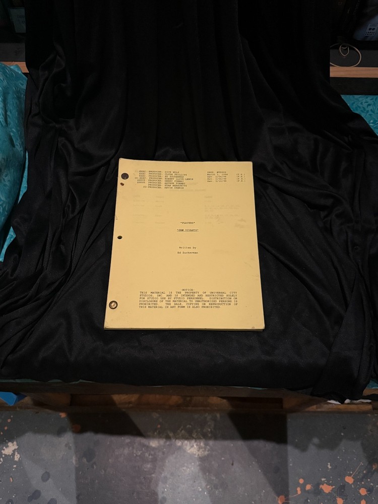 Players - "Con Vivants" Episode, original on-set script