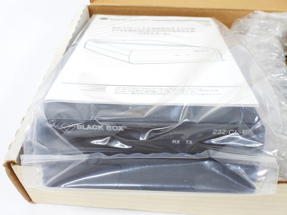 Black Box 232/CL-E Current Loop Interface CL050A (new in box)