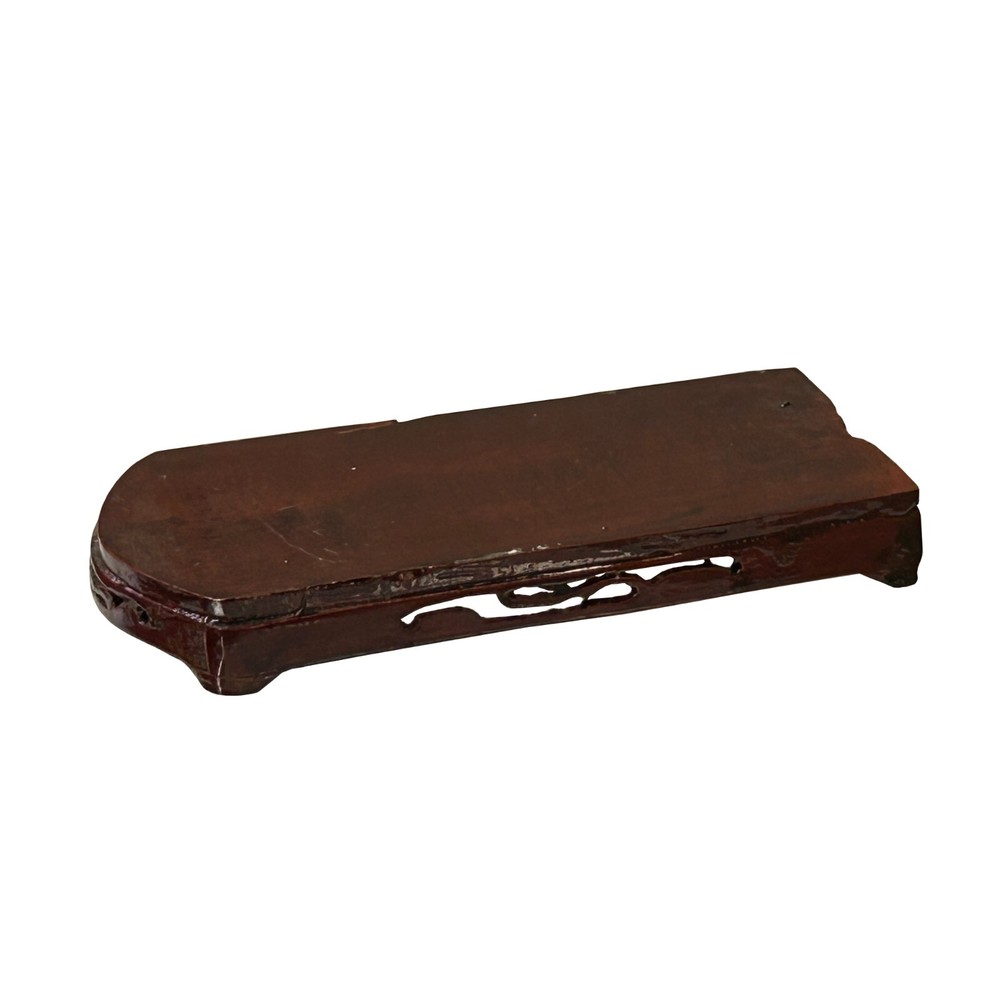 6.5" Medium Brown Wood Rectangular Shape Display Stand Riser Easel ws4110