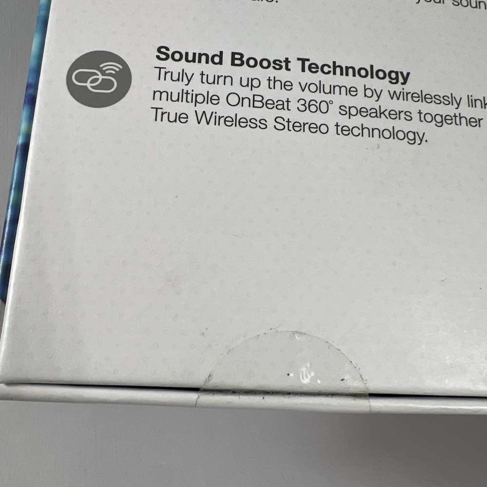 Quikcell OnBeat 360 Splash Proof Portable Wireless Speaker - Gray