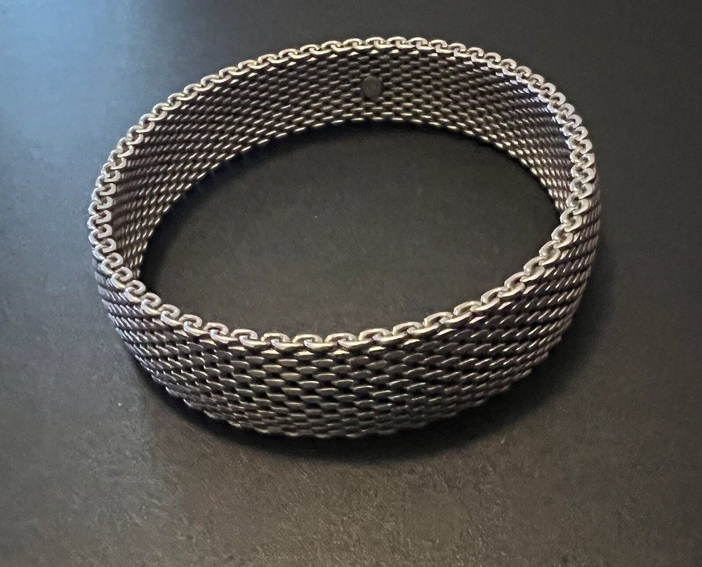 Sterling Silver 925 Mesh Bracelet