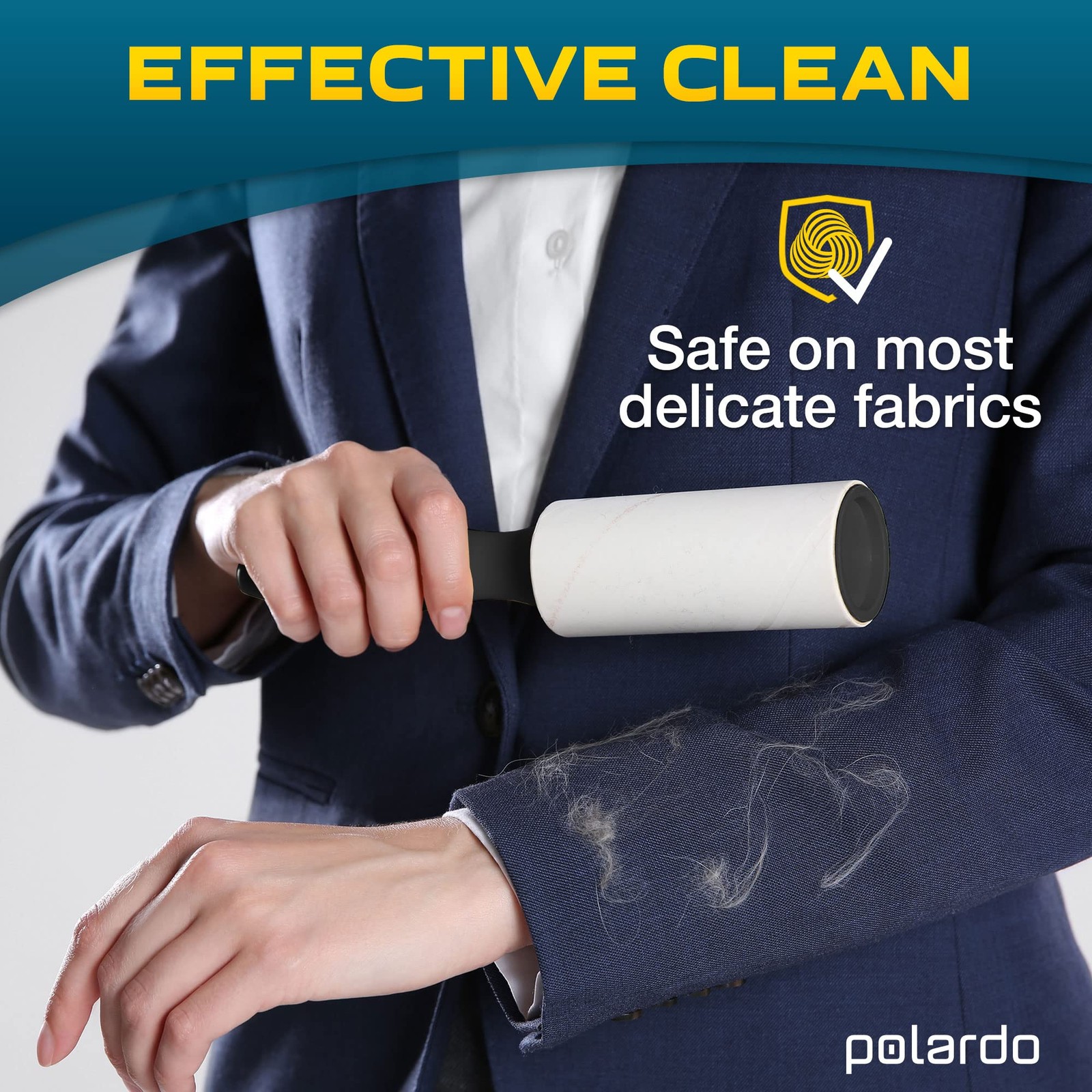 Lint Rollers for Pet Hair, Sticky, Remover 5 pcs - 450 Sticky Sheets, White