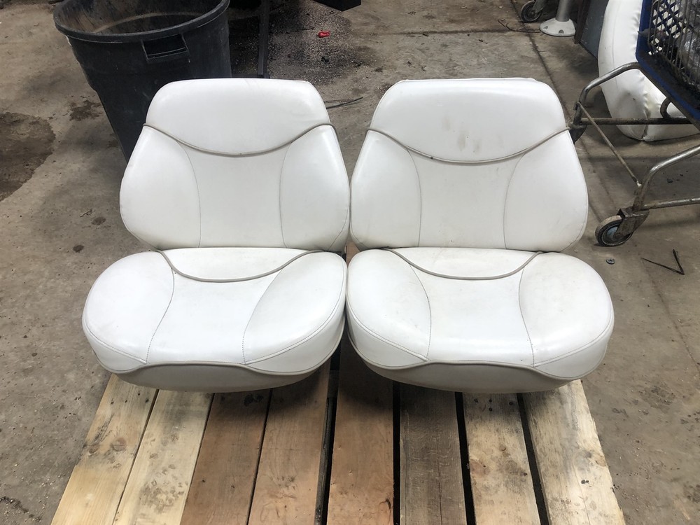 boat captains chairs seats white