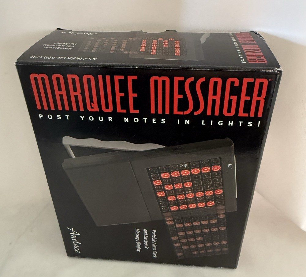 Marquee Programmable LED Scrolling Sign-Display Board 2" x 2" (WITH BATTERIES).
