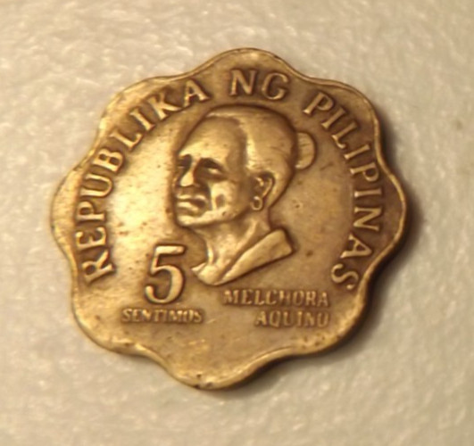 Philippines 5 Sentimos Coin 1976