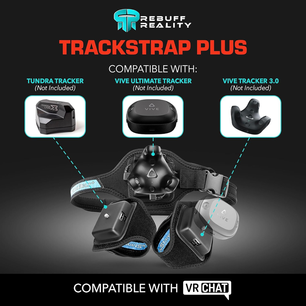Trackstrap plus Vive Ultimate Tracker Straps – Compatible for Vive Tracker 2.0,