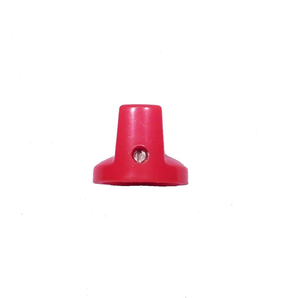 Red Pointer Knobs with Set Screws 1/4" for DIY Effects Pedal Projects - Set of 3