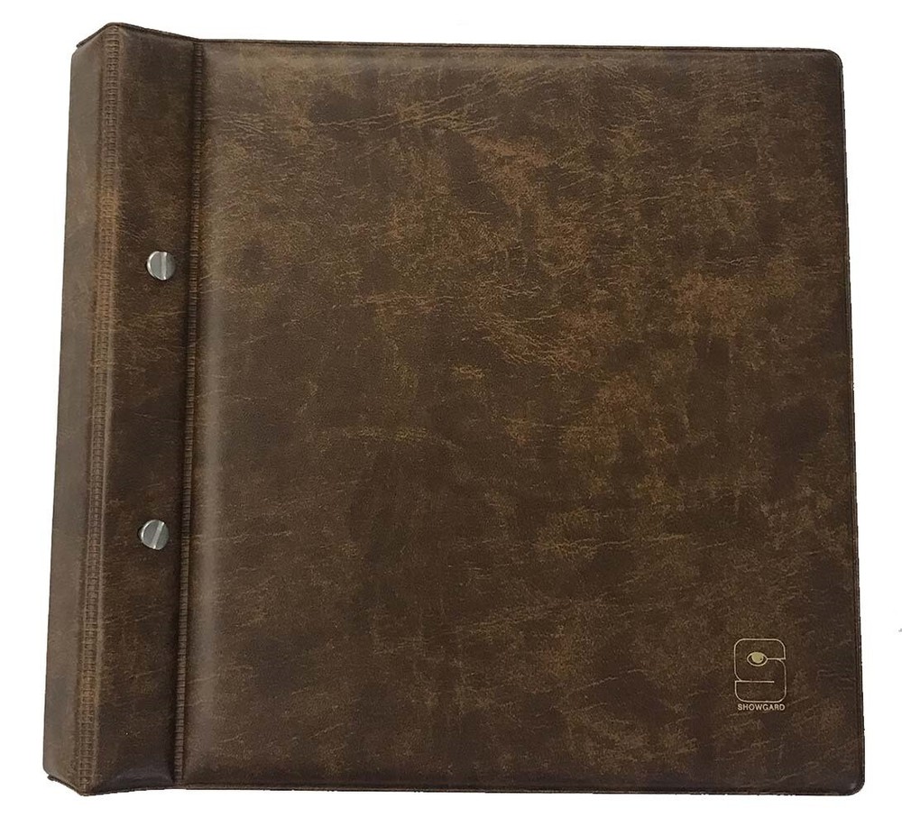 FDC Collection Album For Euro First Day Covers Binder Tan Brown Hold 104 Envelop