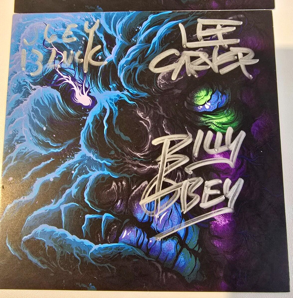 ALLA XUL ELU: NECRONOMICHRON 2 AUTOGRAPHED CD INSERT MNE TWIZTID AXE READ AD