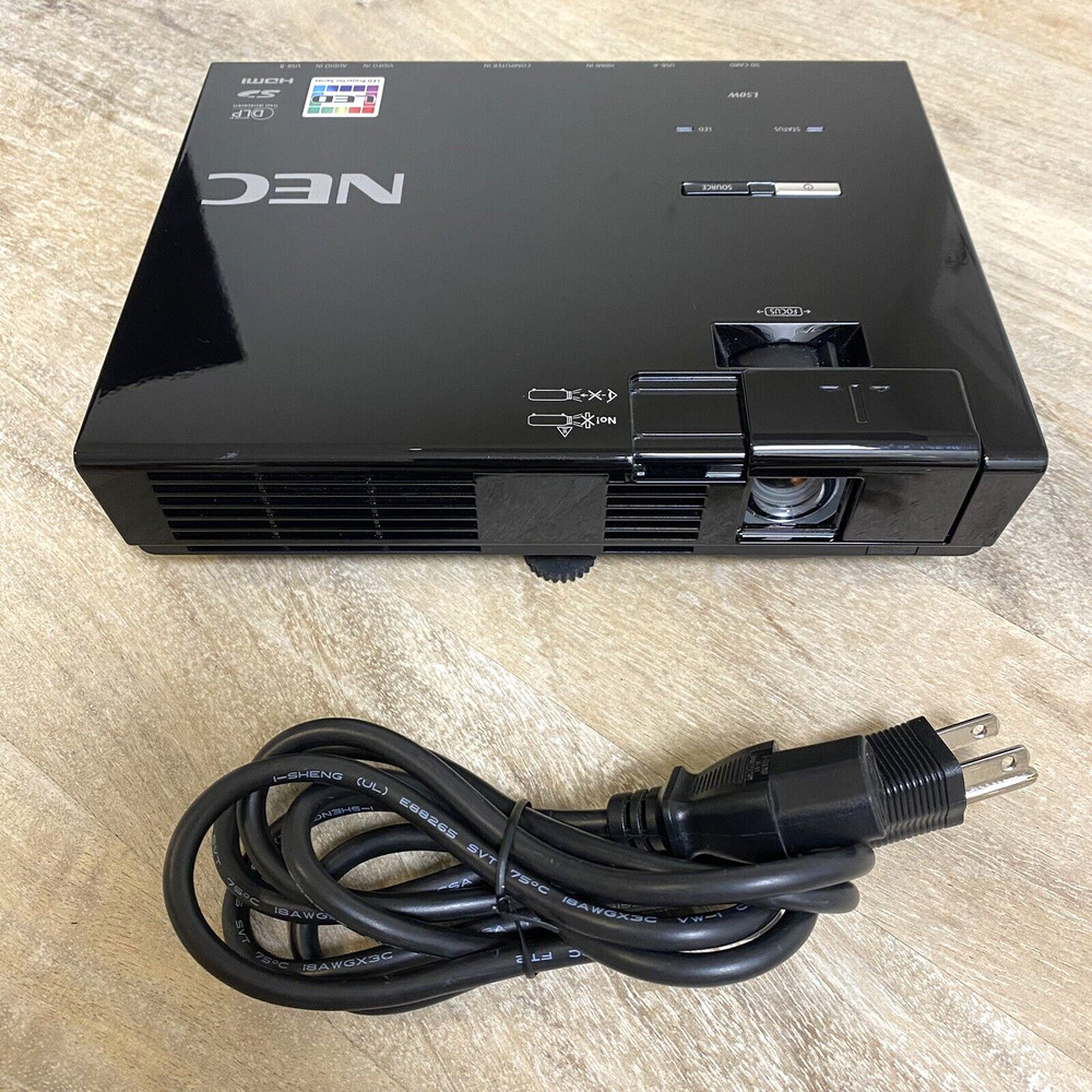 NEC NP-L50w LED Mobile Projector Speakers - No Remote - TESTED WORKING