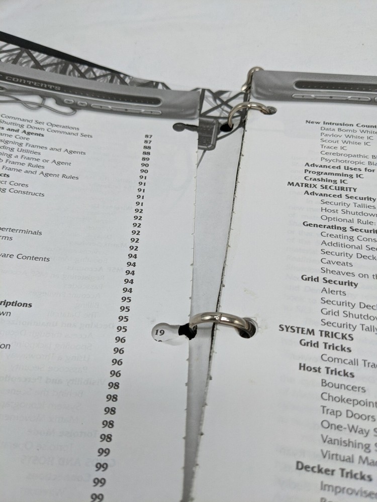 Shadowrun Matrix Fasa Corporation Binder RPG Sourcebook