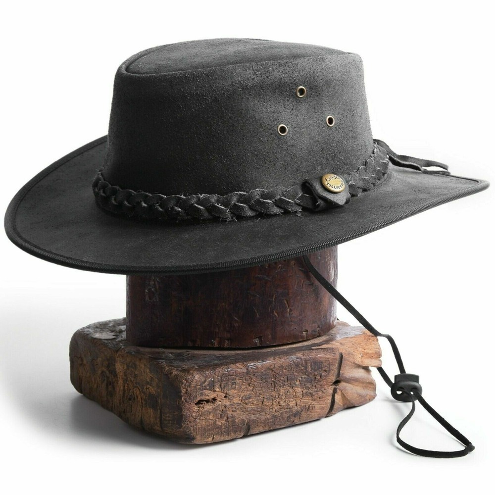 Safari Crazy Leather Hats Outback Traveller Hat