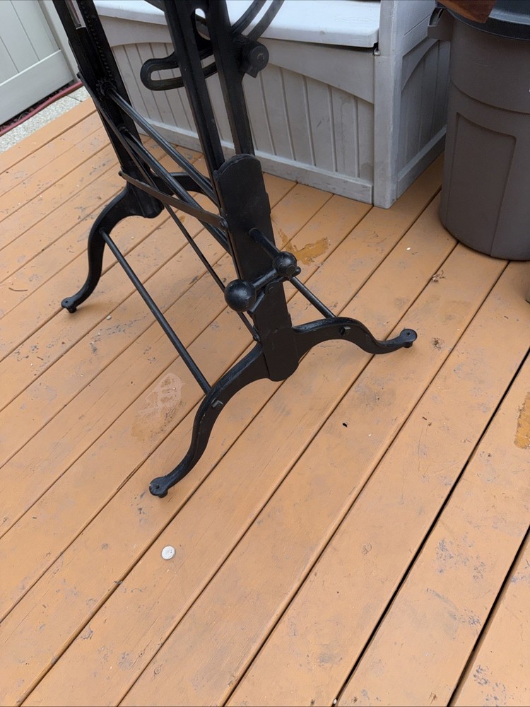 1920s Industrial Adjustable Easel Drafting Table Office Study Artist art Desk