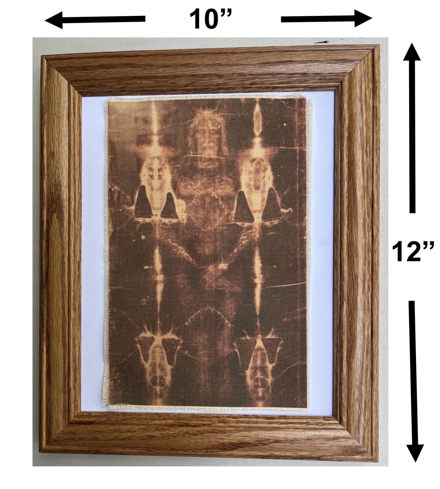 SHROUD OF TURIN. Image of Jesus Christ on cloth, Christian Wall Decor Art