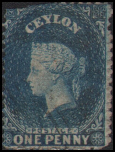 Ceylon #39 Used perf 13