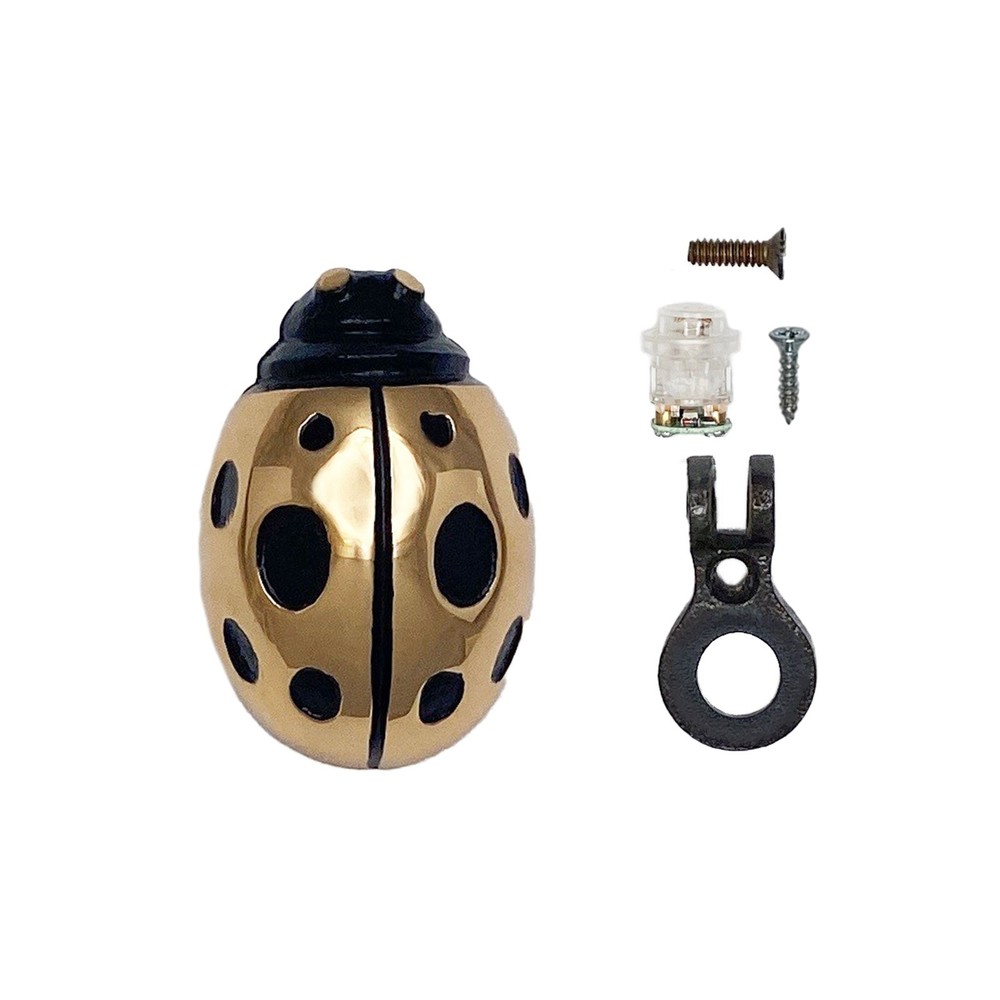 Ladybug Doorbell Ringer by Michael Healy - Brass Finish