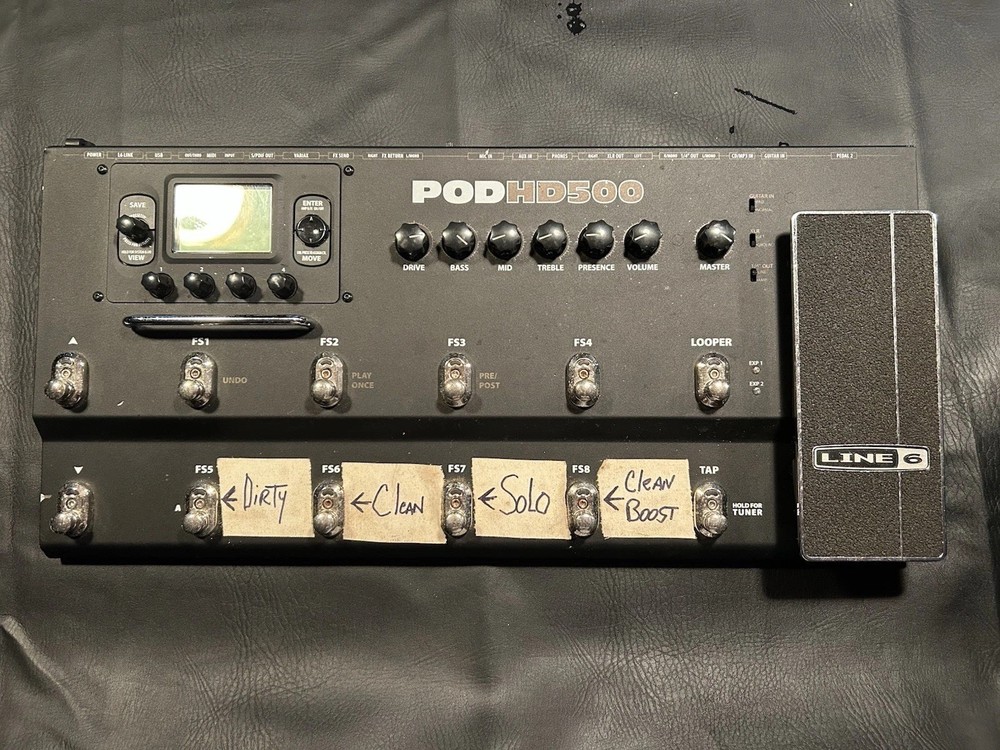 Line 6 Pod HD500 Guitar Multi-Effects Processor-NO P/S-Includes gig bag