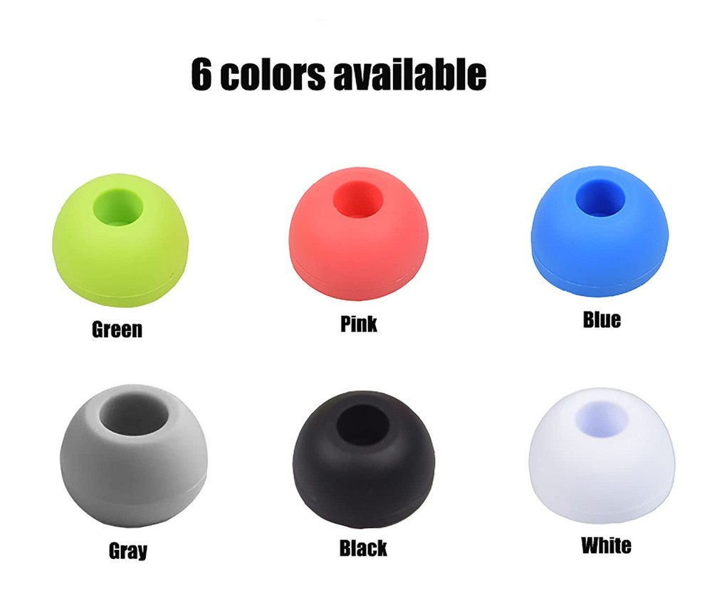 Replacement Silicone Ear Tips Earbuds Buds Set Compatible with small, Blue