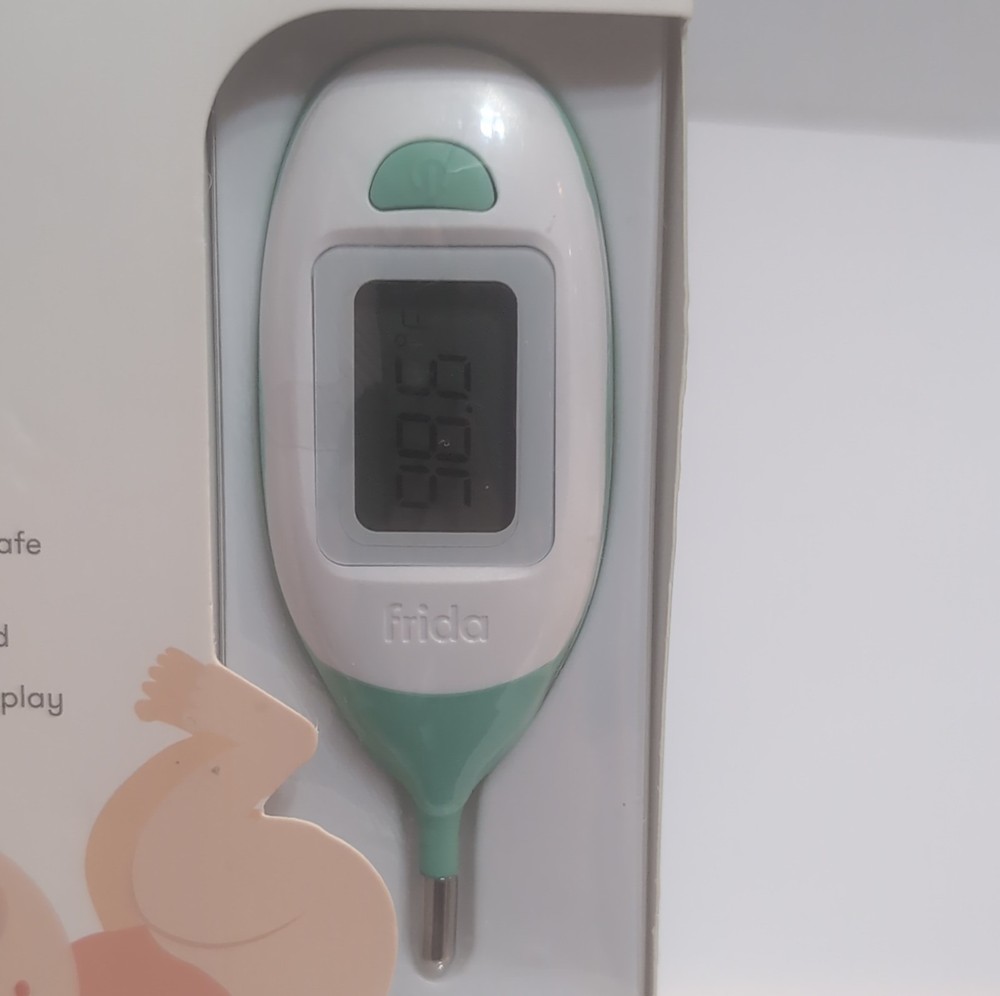 FridaBaby Quick-Read Rectal Thermometer Backlit Flexible Tip Water-Resistant