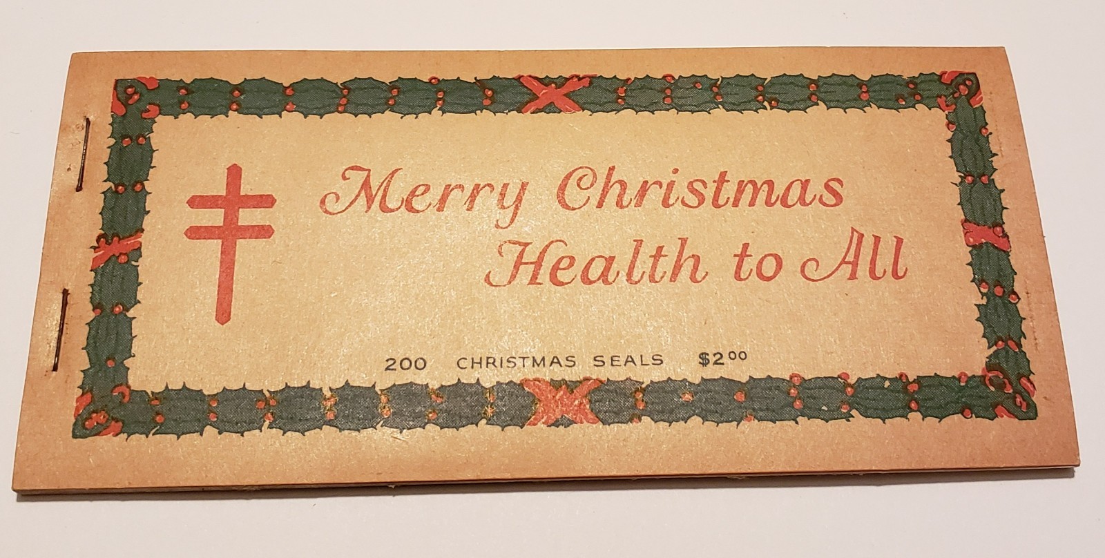 1930 US Christmas TB Seals Entire Booklet Of 200 Stamps Never Touched