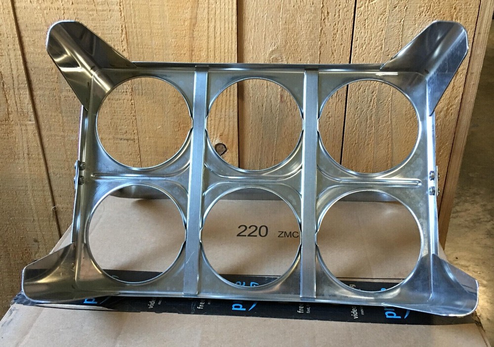 Flatware Sorter Insert Caddy Stand stainless steel 6 hole silverware holder Carr