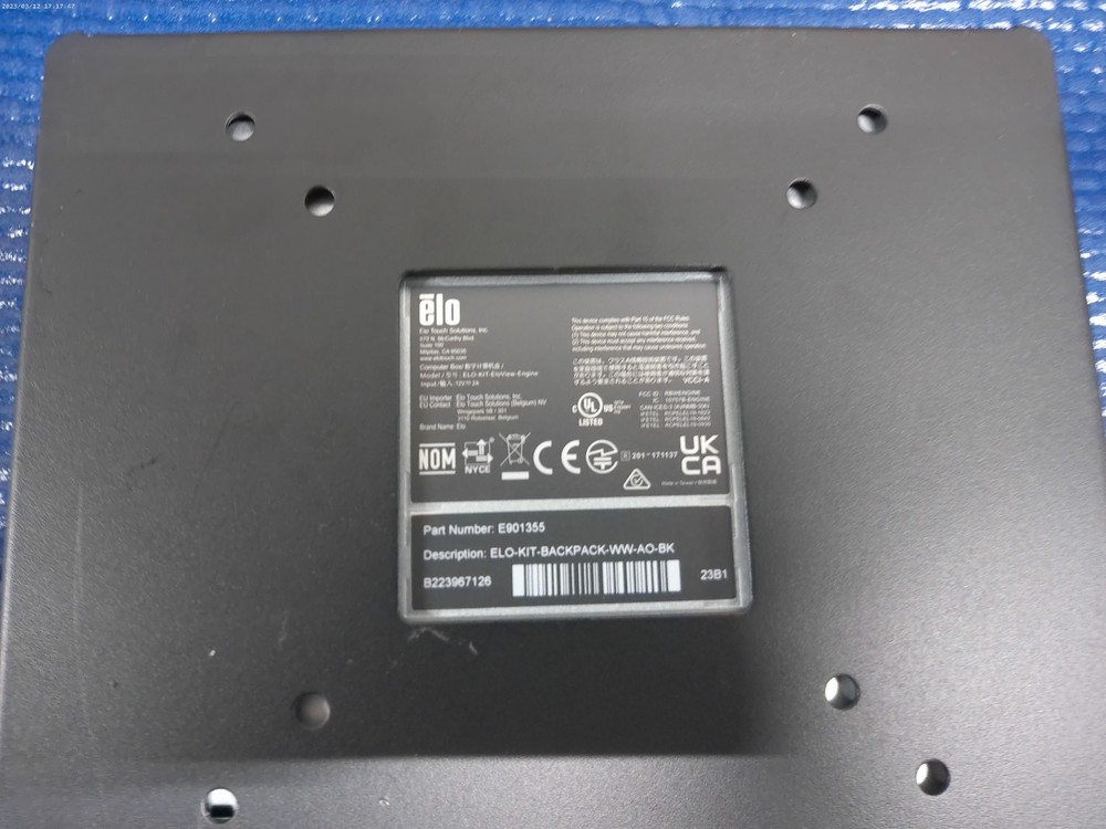 Elo E001355 Backpack Mini PC POS Unit HDMI USB Ethernet No Storage