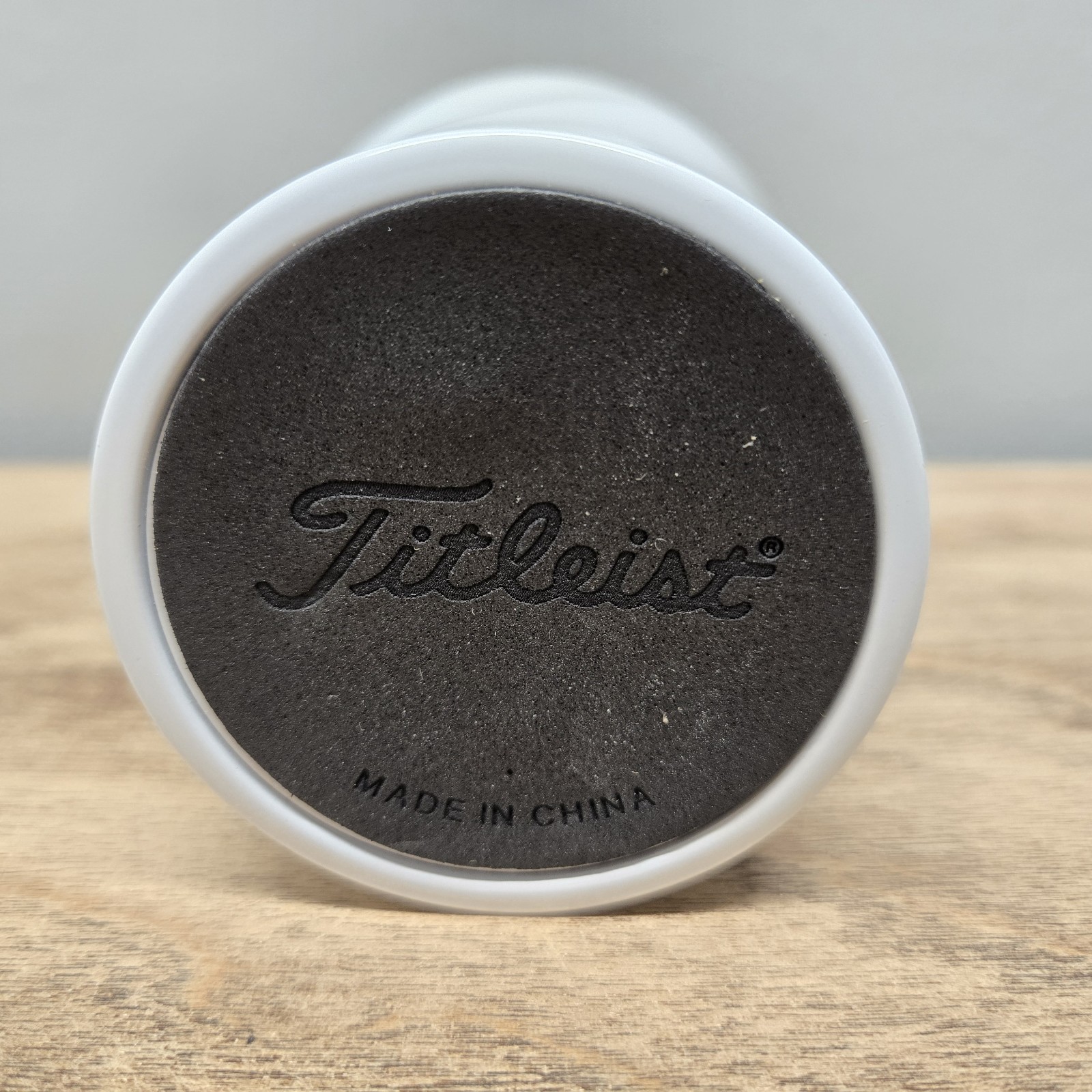 Titleist Velocity 16oz White Steel Tumbler/Clear Plastic Sealable Lid NEW