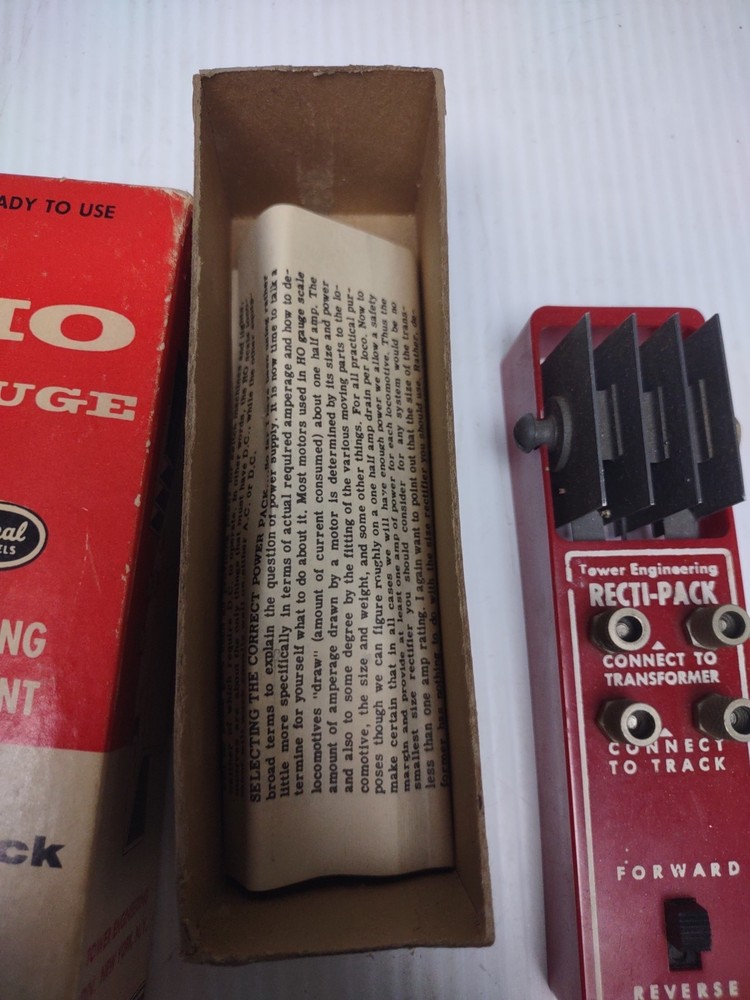 Ideal Models HO Gauge Operating Equipment Recti-Pack