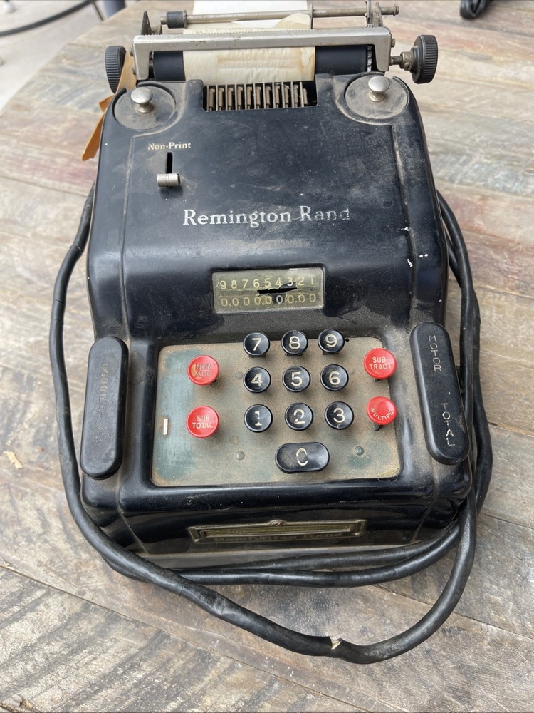 Remington Rand Vintage Adding Machine Calculator