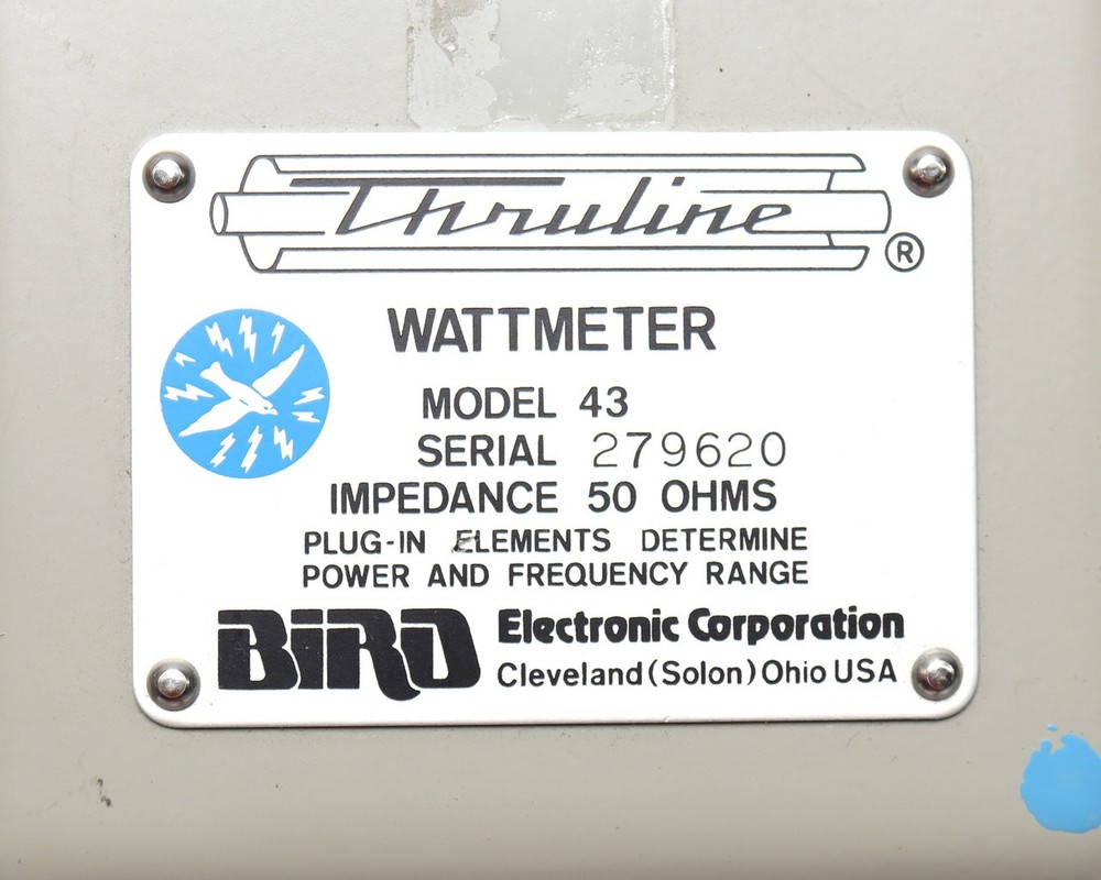 Bird 43 Thruline RF Wattmeter