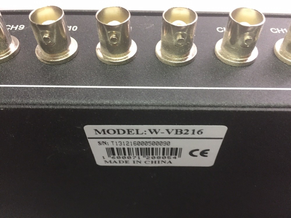 CANTEK 16 CHANNEL UTP PASSIVE TRANSCEIVER HUB W-VB216