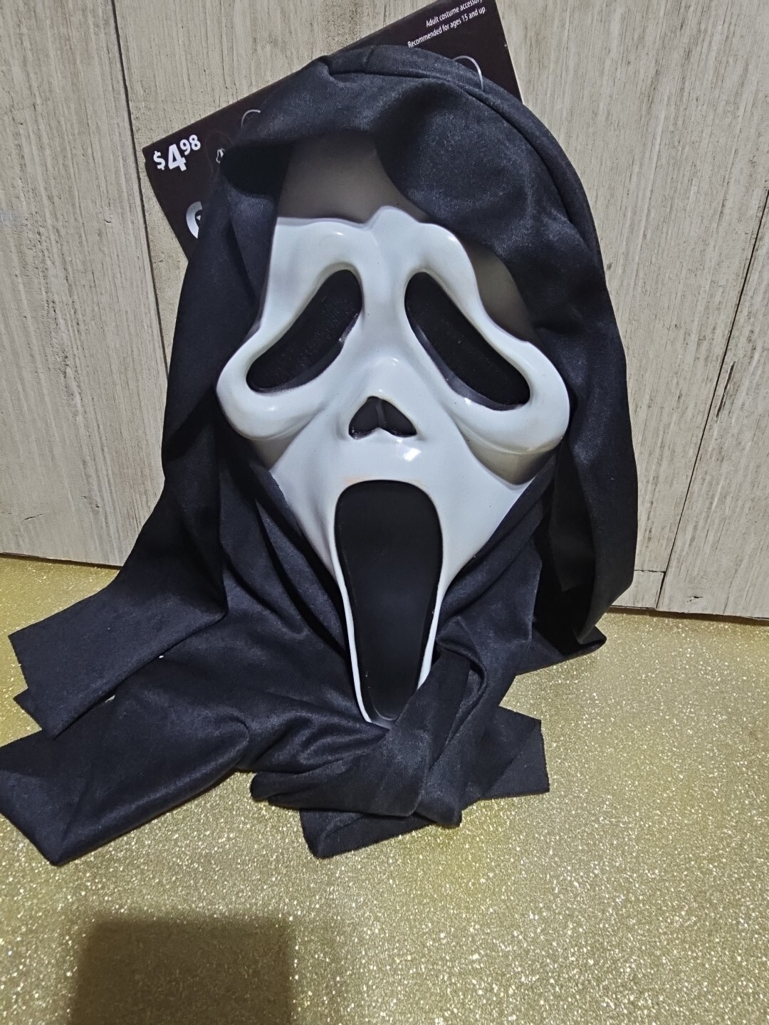 GHOSTFACE SCREAM Mask Fun World Halloween Costume 9206WM APRIL-JUNE 2016