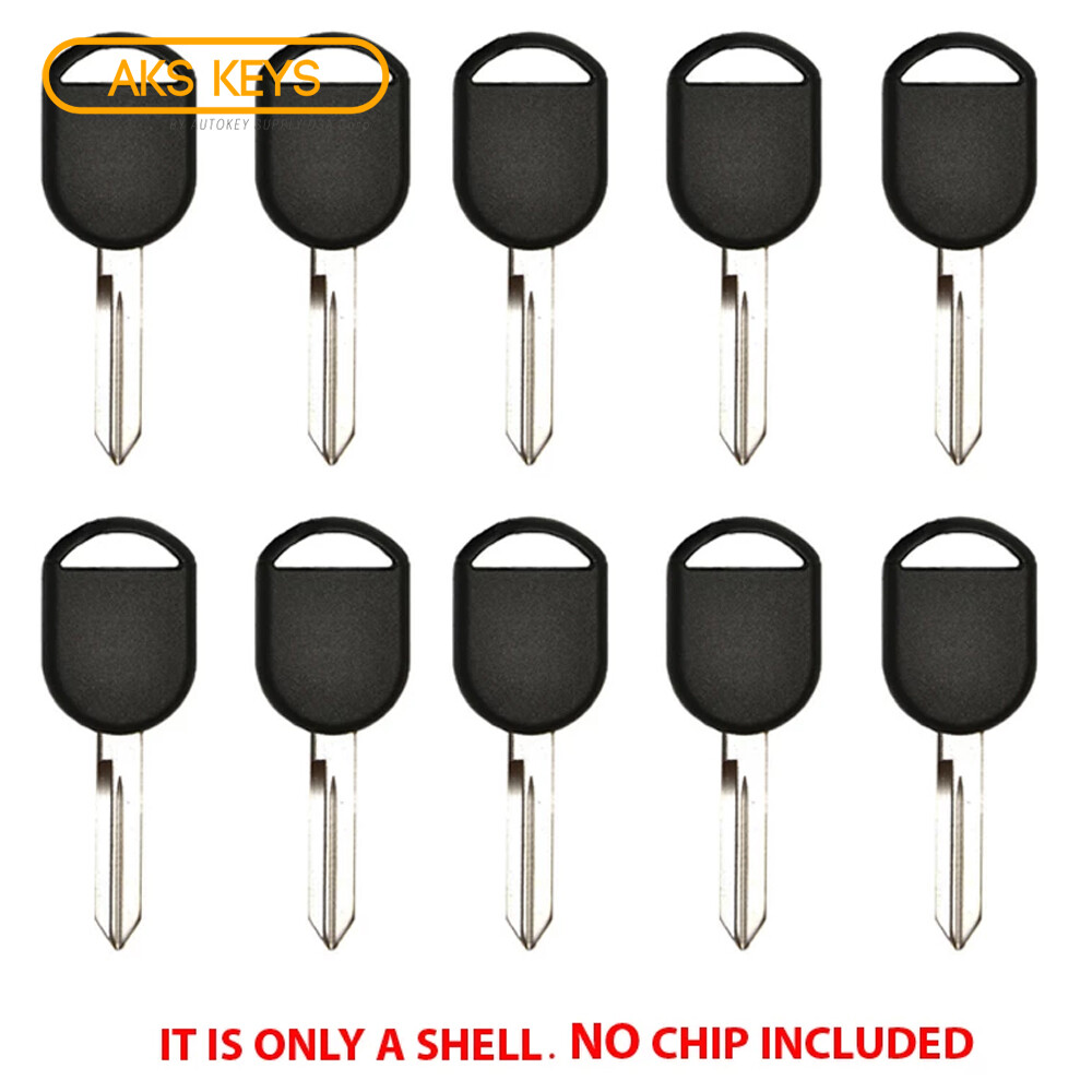 Key Shell Case Compatible with Ford Uncut Blade Non Chip H75 H84 (10 Pack)