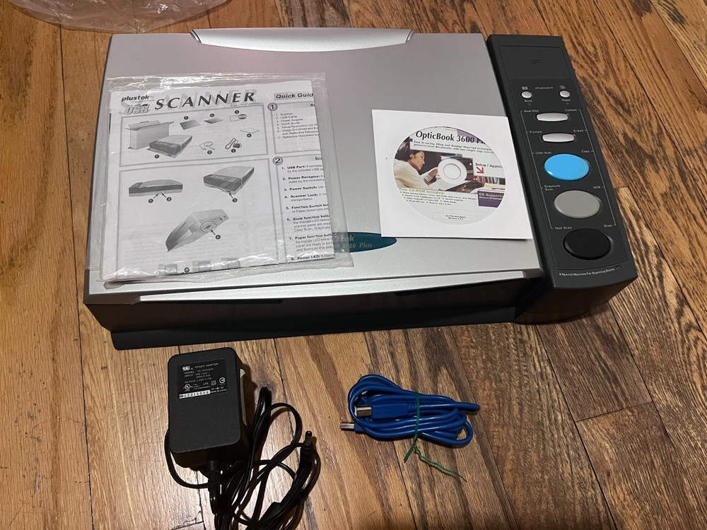 Plustek OpticBook 3600 Plus Flatbed Book Scanner