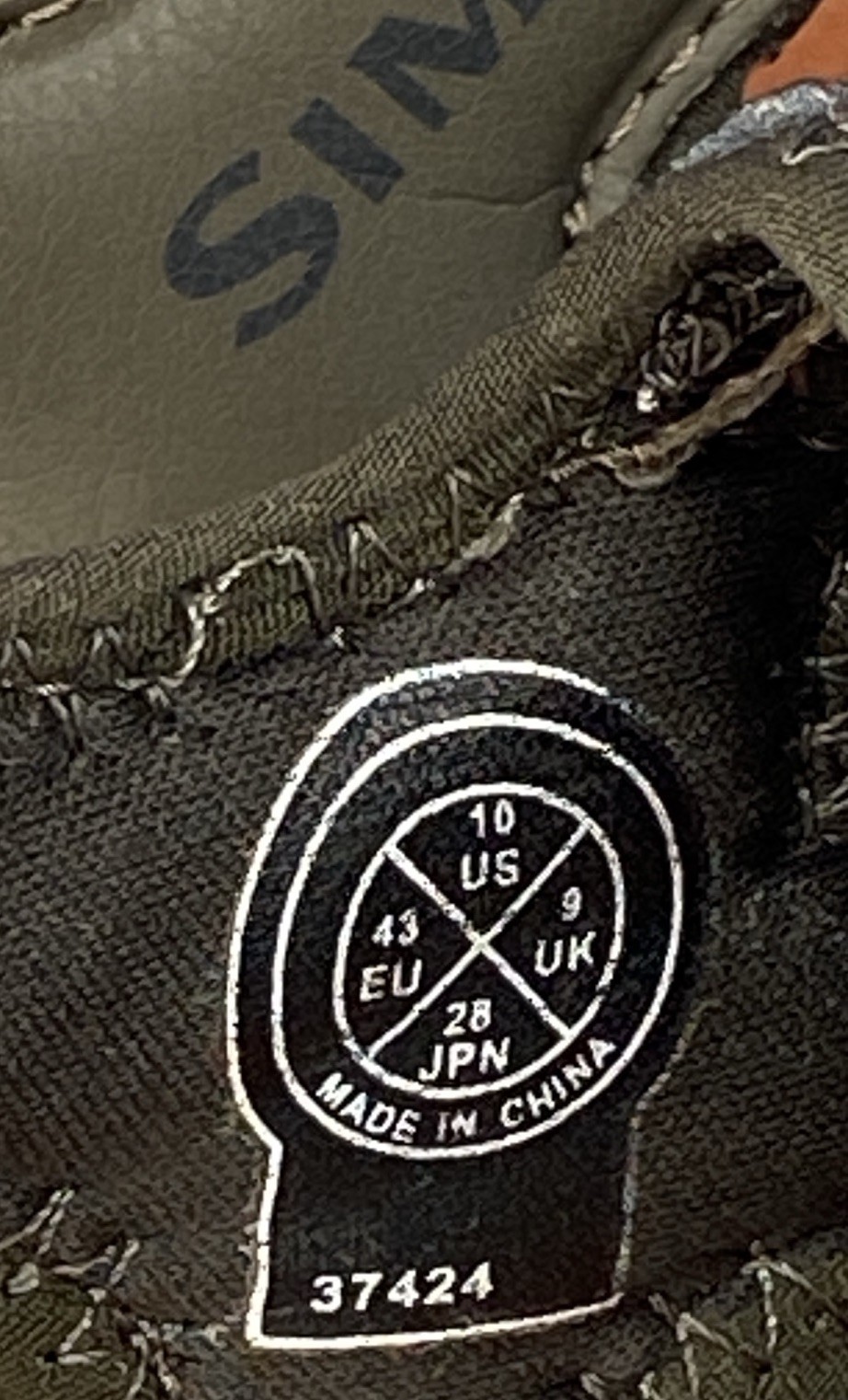 Simms RipRap Wading Sandals Men's Slip On Fishing Shoes Size 10