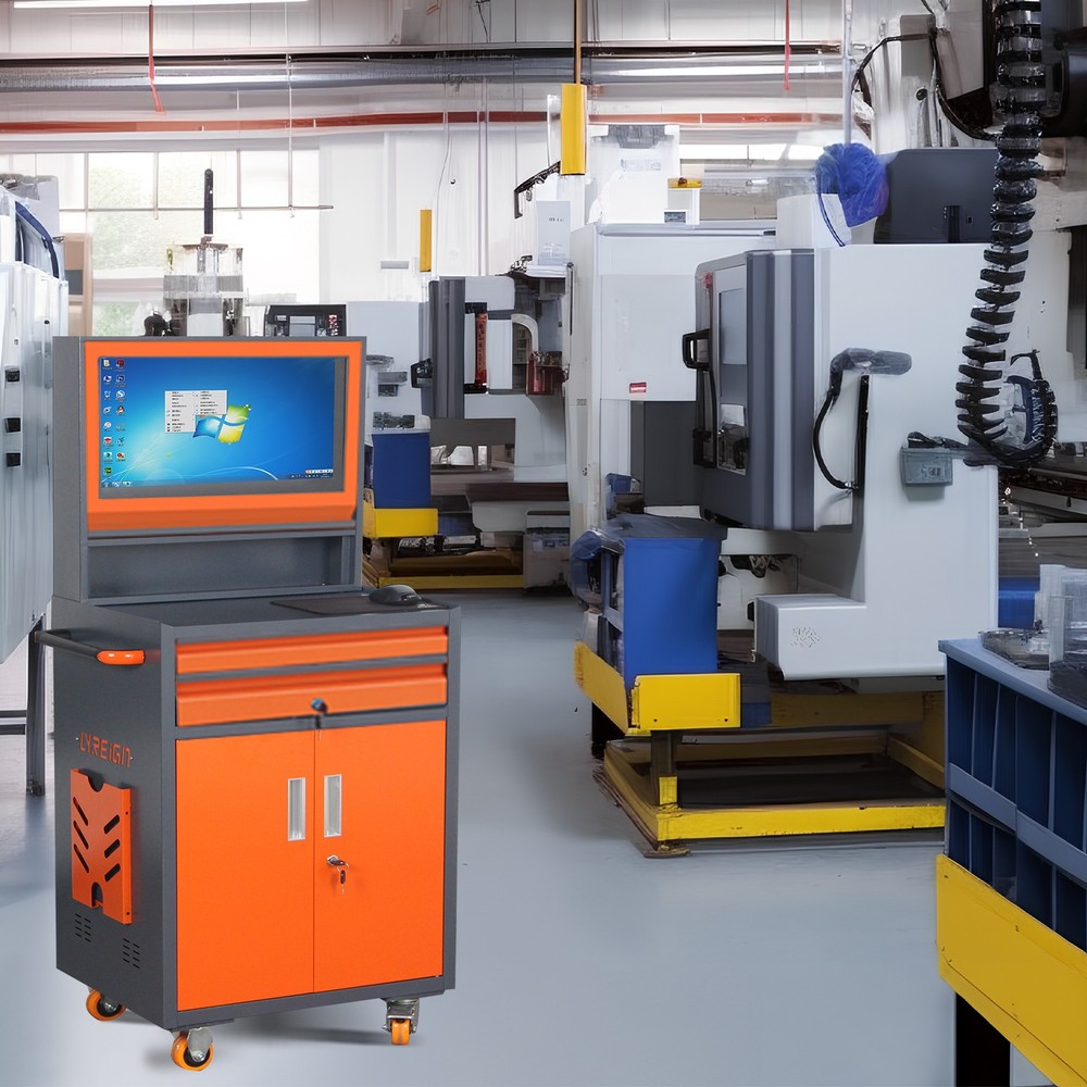 Industrial PC Cabinet Movable Computer Cabinet Deep Tool Cabinet for Workshop