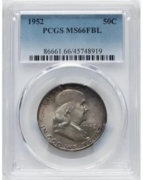 1952 Franklin Half Dollar PCGS MS66FBL