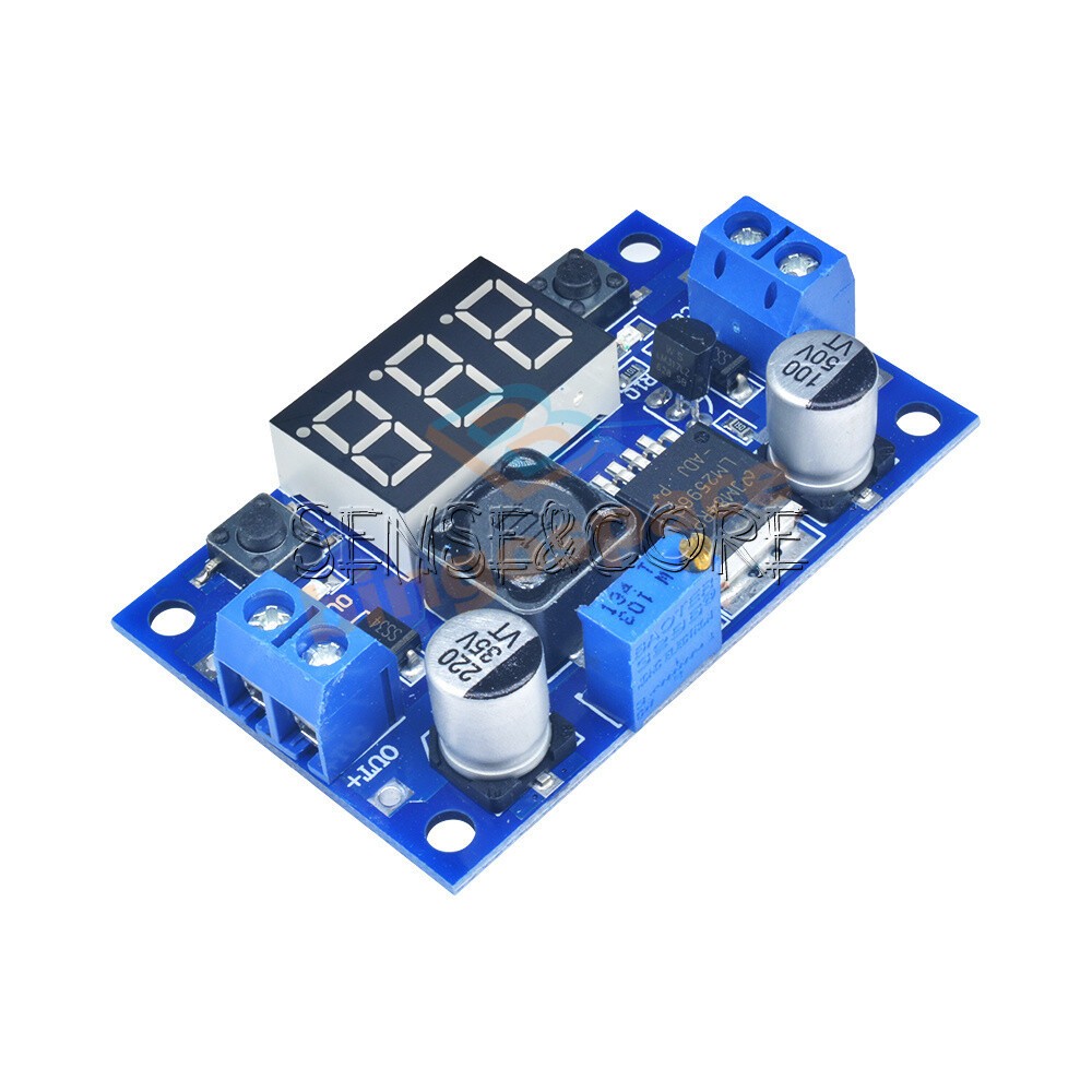 DC-DC Voltage Regulator LM2596 Step Down Regulator Adjustable with LED Voltmeter