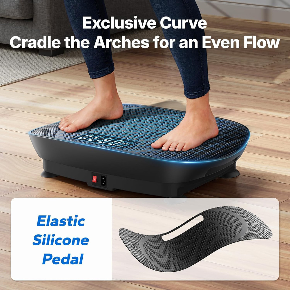 Vibration Plate Exercise Machine, Curved Vibration Plate for Lymphatic Drainage