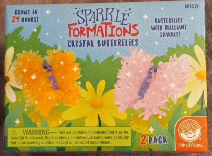 Mindware Sparkle Formations: Crystal Butterflies 2 Pack Ages 8+