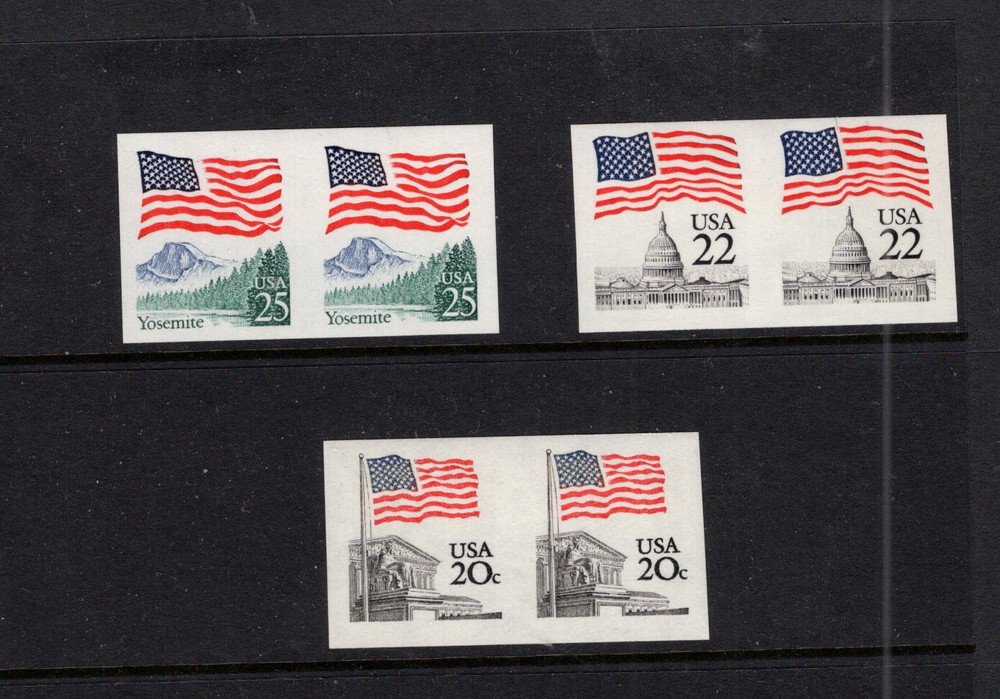 US  error  stamps  imperforate  pairs  mint   NH