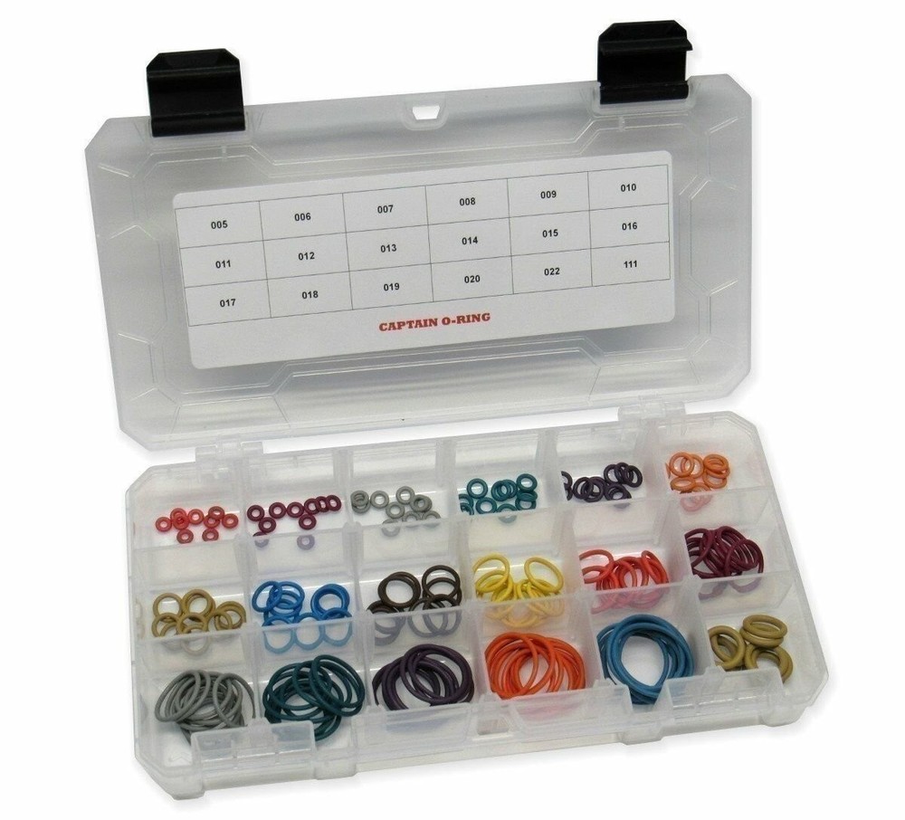 Captain O-Ring Player Kit JR COLOR CODED Master Paintball Kit 18 Sizes 180 pcs
