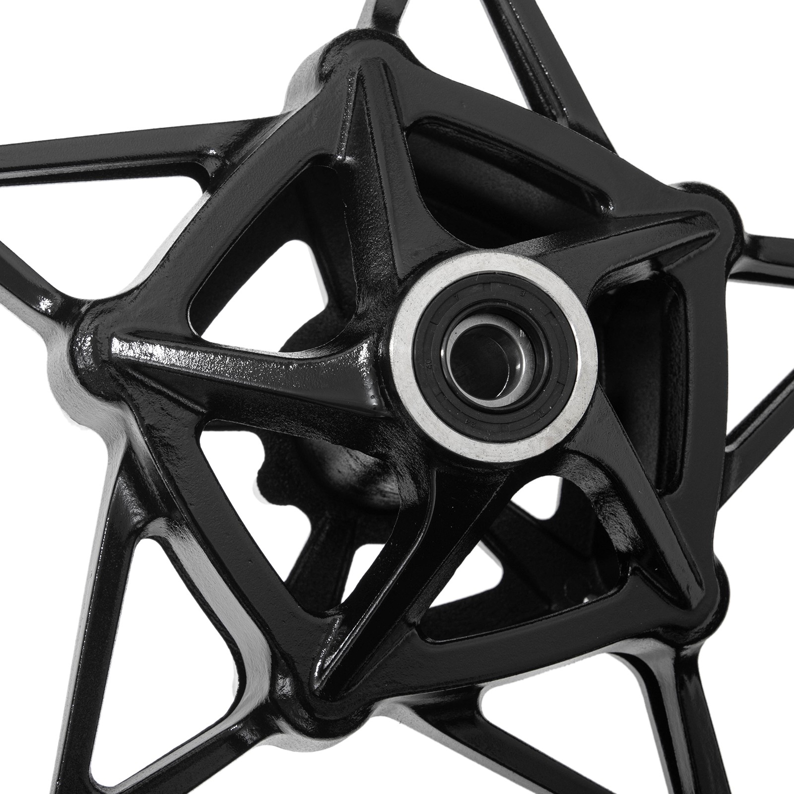 Black 17"x3" Front Wheel Tubeless Rim for Kawasaki Ninja 500R 2024 2025 Z500 SE