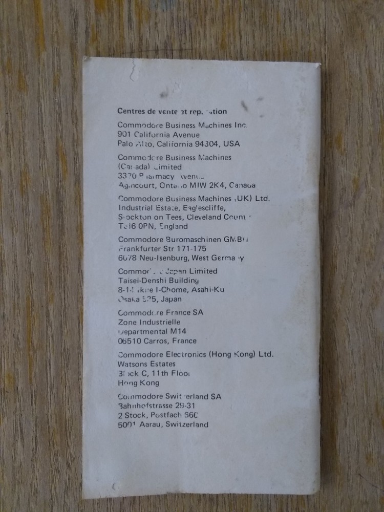 Commodore SR-9190R Calculator Manual, Circa 1970’s