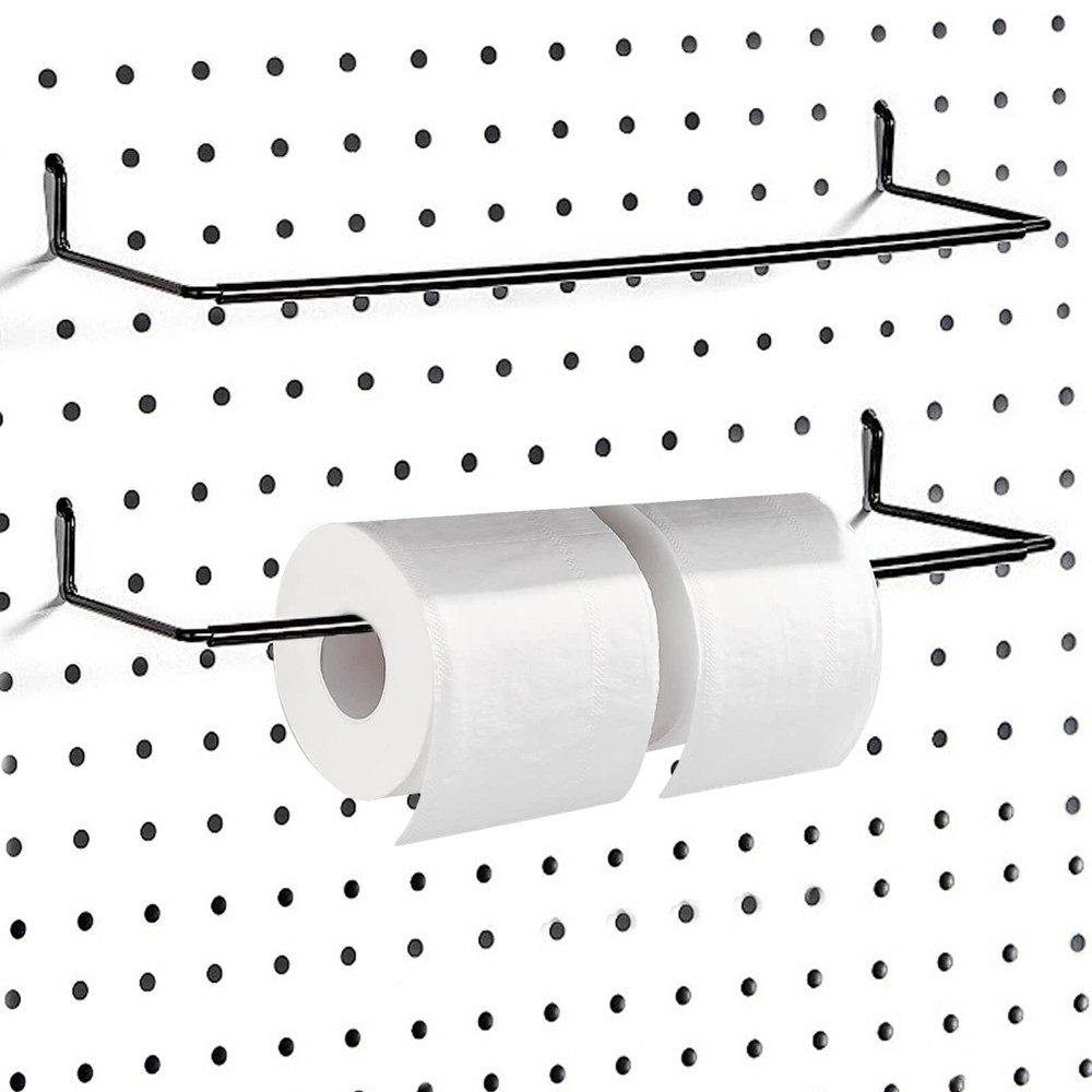 2 Pack Pegboard Towel Holder for Kitchen Workshop Garage Pegboard Accessories